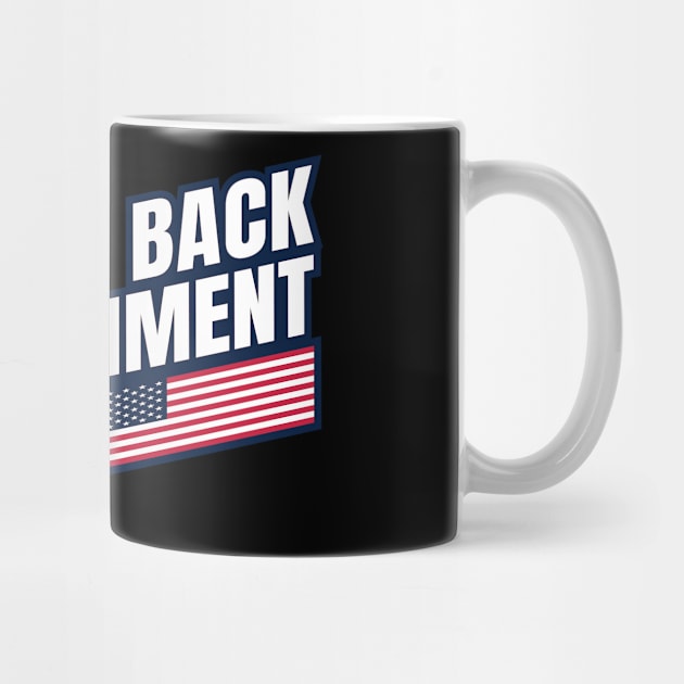 Back to Back Impeachment Champ American Flag and Text by Howpot